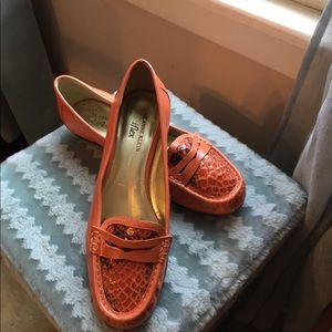 Anne Klein iflex . Burnt orange/snakeskin
